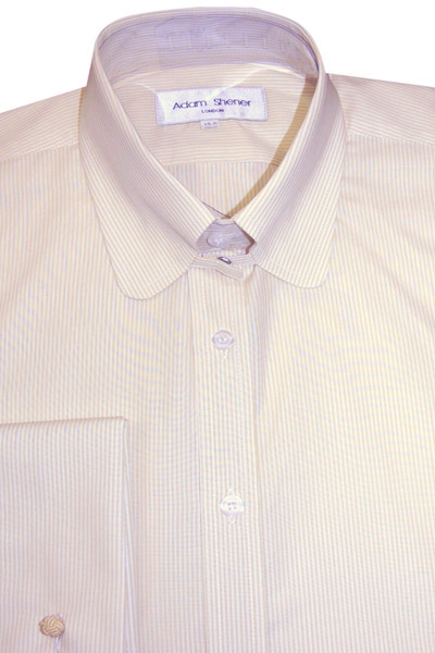 tab collar white shirt