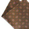Silk Handkerchief - Taupe Paisley - 100% Silk