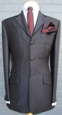 3 Button Mohair Suit - Midnight Blue 67% Superfine Wool 33% Kid Mohair