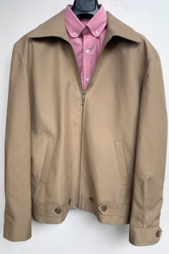 Fully Lined Zip Front Jacket, Button Cuff, Side Adjusters in 35% Cotton 65% Polyester