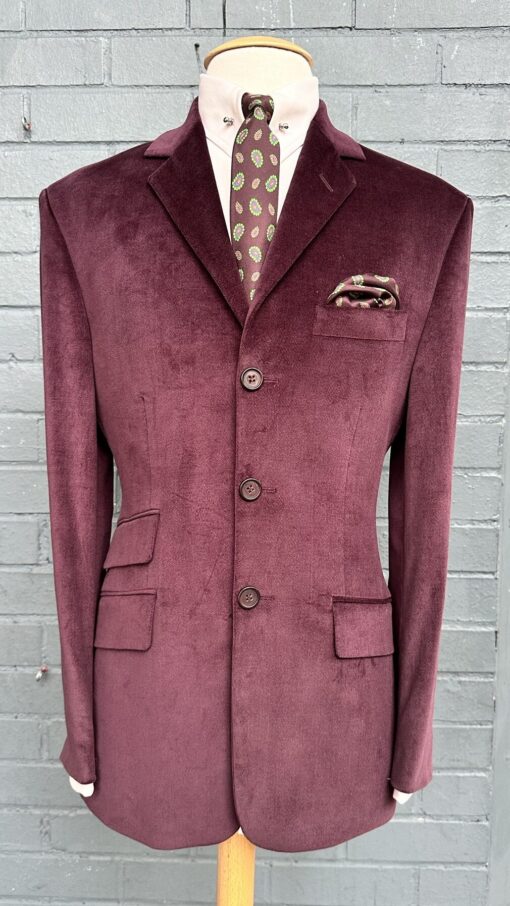 The Kent Burgundy Velvet