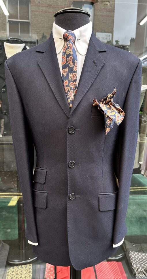 The Navy Wool Kent Style 3 Button Suit