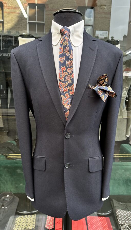 The Navy Wool 2 Button City Style Suit