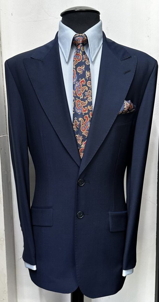 The Dark Navy Two Button Mohair Suit