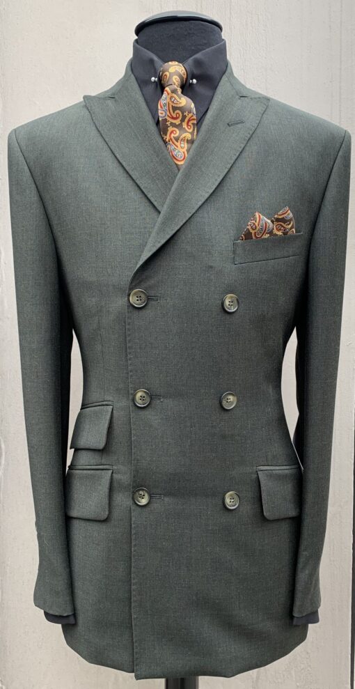 The Liquorice Bogart Style Double Breasted Suit